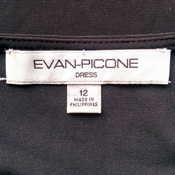 Evan-Picone Little Black Dress, Size 12 - Picture 2 of 12